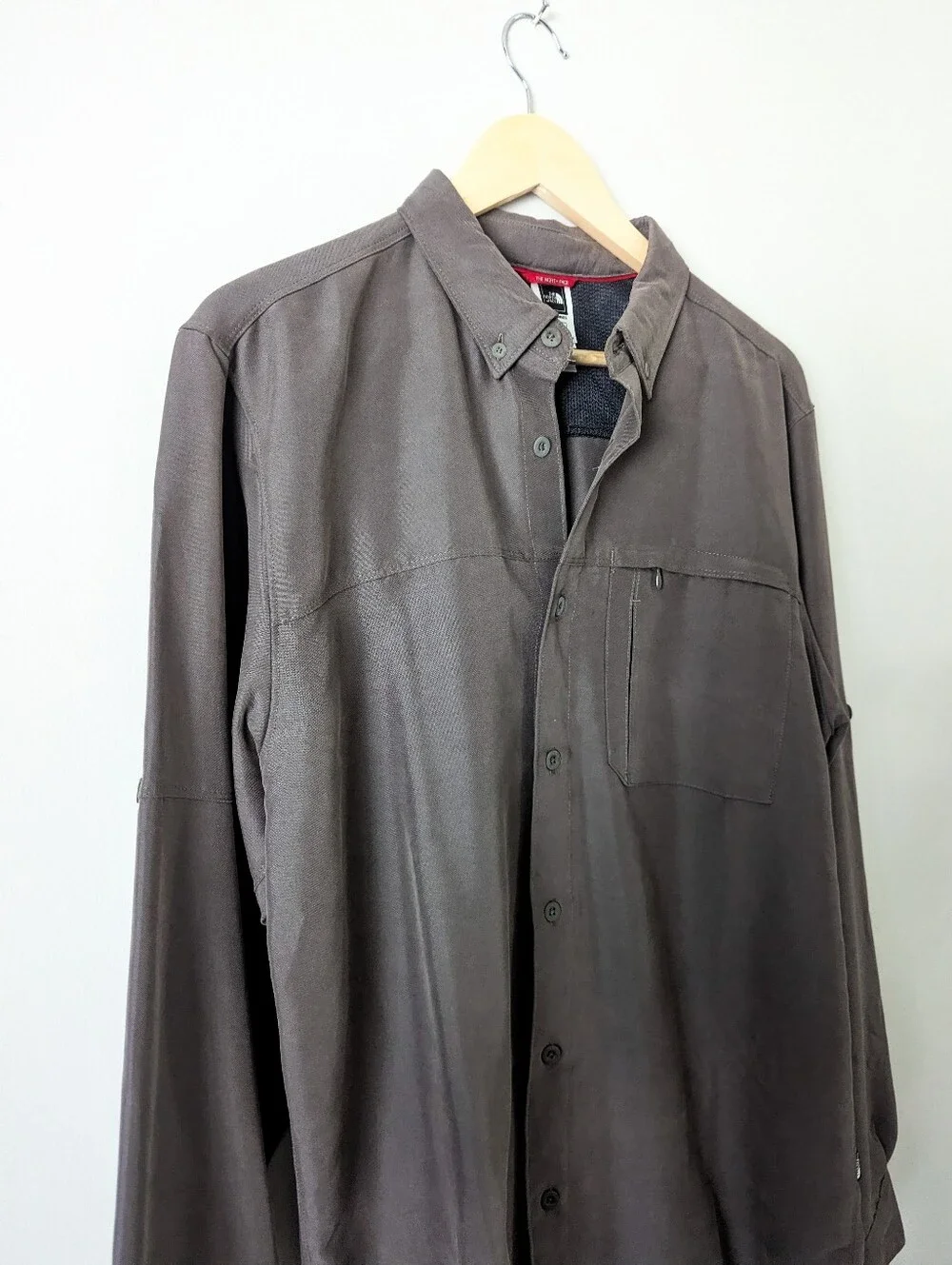 The North Face Brown/Grey Men's Button Up